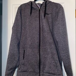 Nike Gray Zip-Up Hoodie
